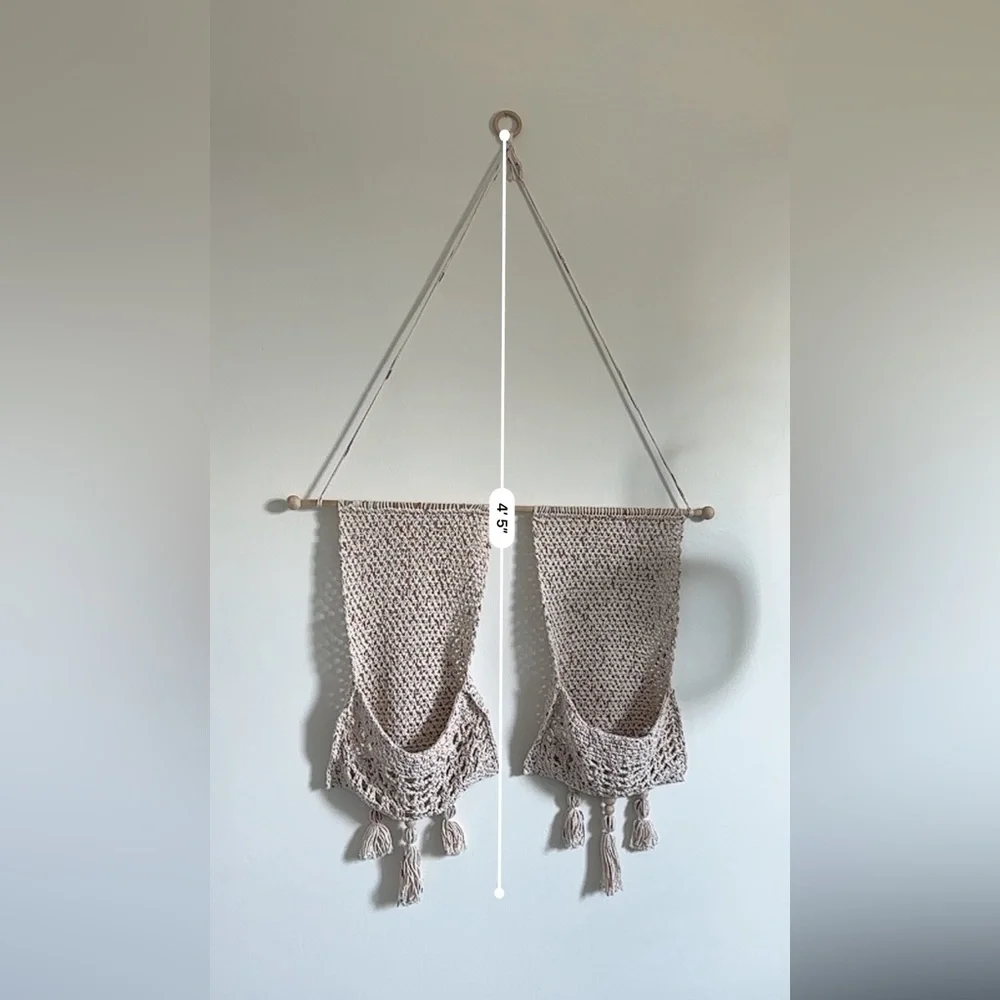 Boho Macrame Wall Hanging with Tassels